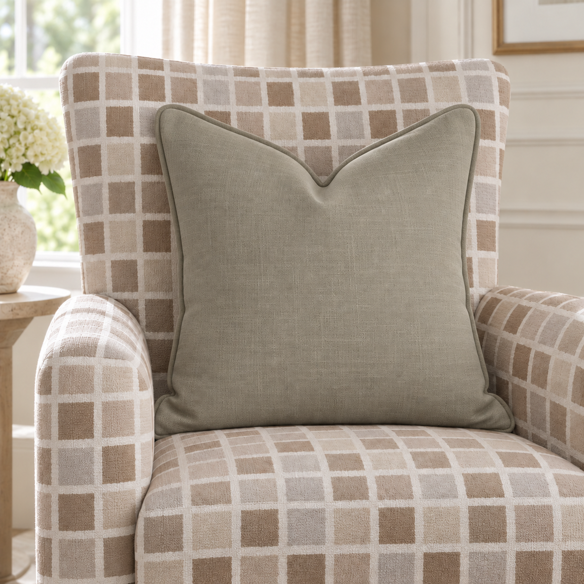 Thistle Hill Olive Throw Pillow