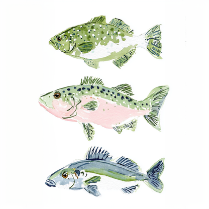 Three Little Fish - Art Print