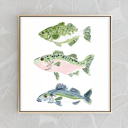 Three Little Fish - Art Print