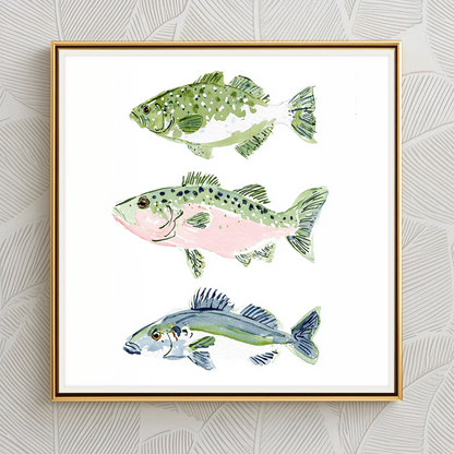 Three Little Fish - Art Print