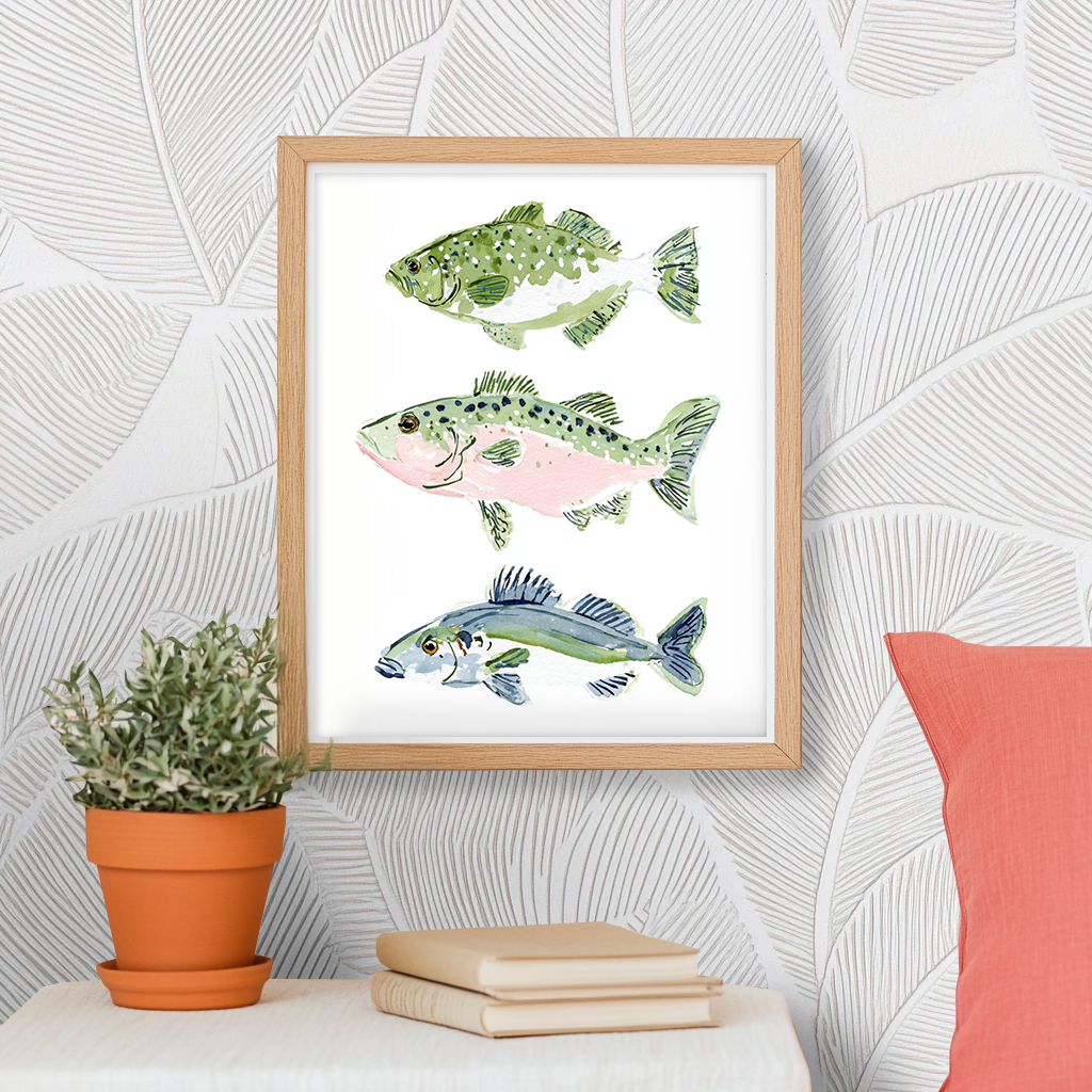 Three Little Fish - Art Print