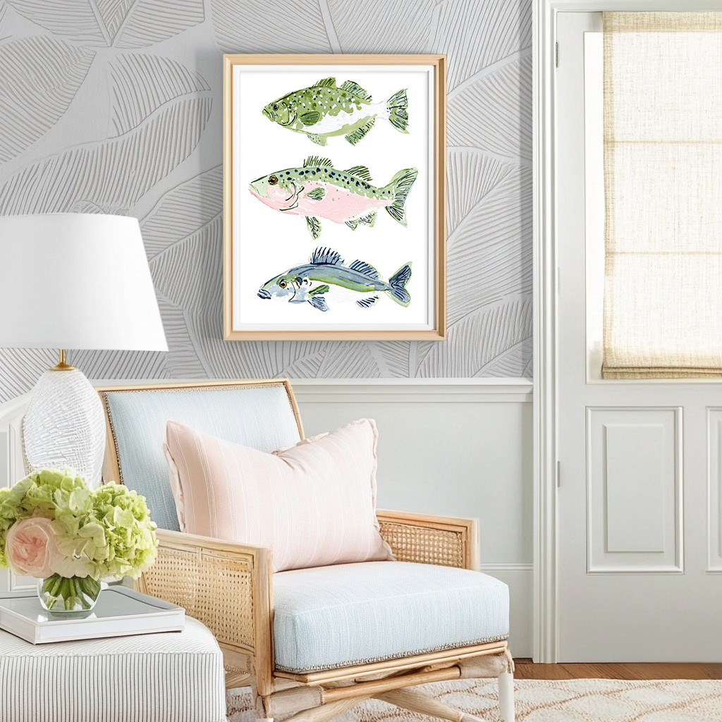 Three Little Fish - Art Print
