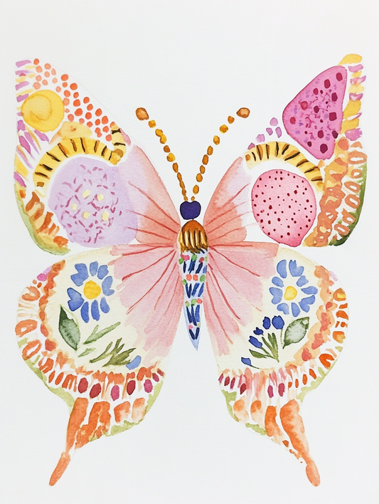Tie-Dye Butterfly - Art Print