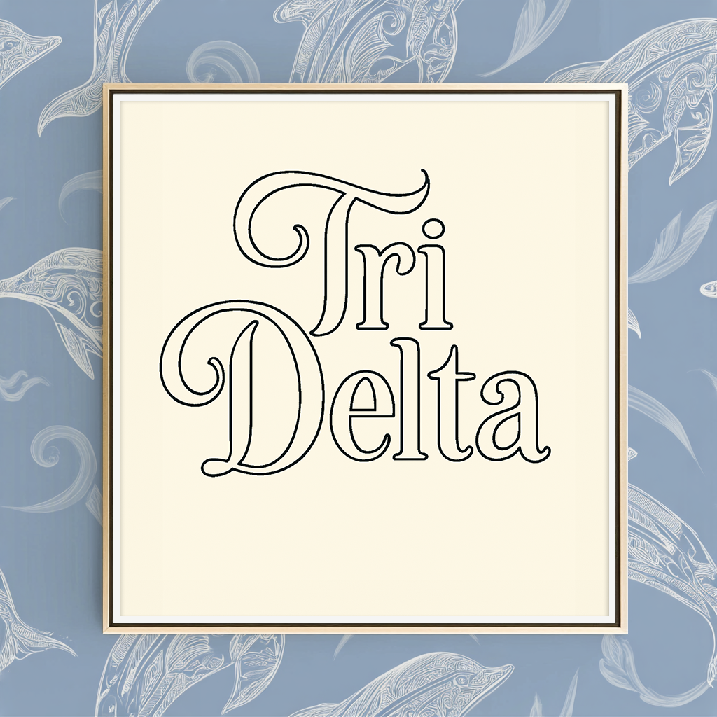 Groovy Tri Delta - Art Print