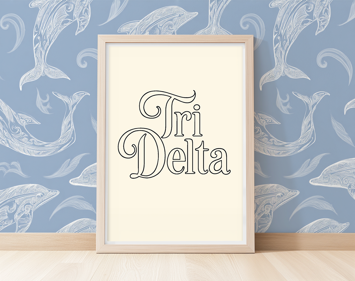 Groovy Tri Delta - Art Print