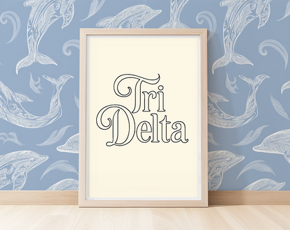 Groovy Tri Delta - Art Print