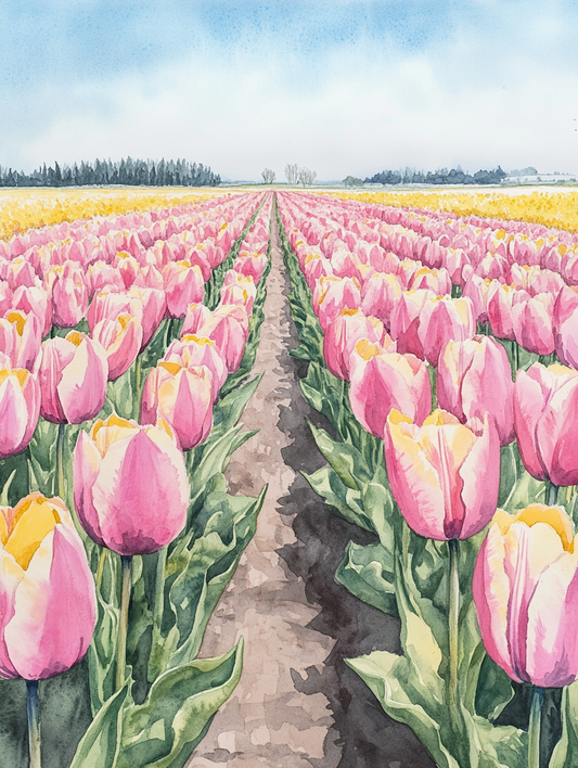 Tulip Fields - Art Print