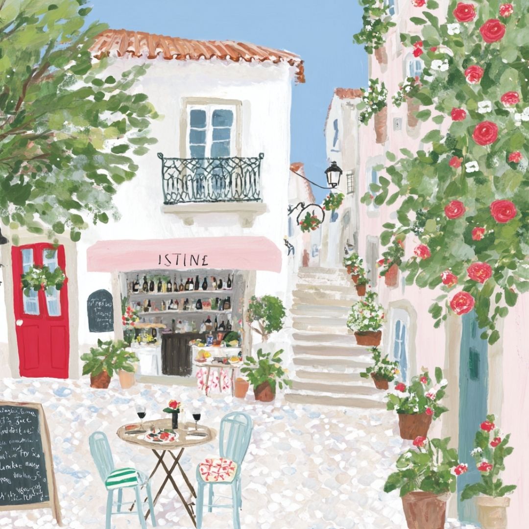 Vacation Cafe -  Art Print