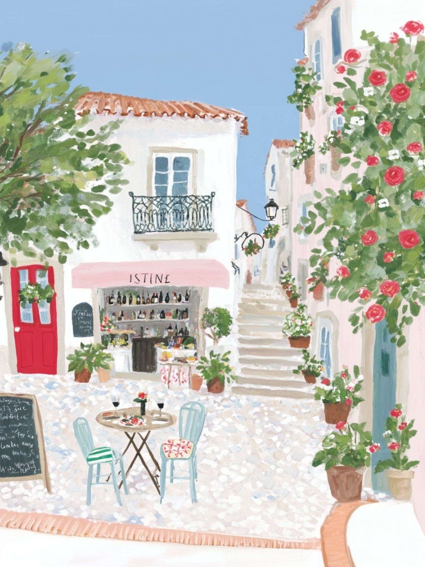 Vacation Cafe -  Art Print