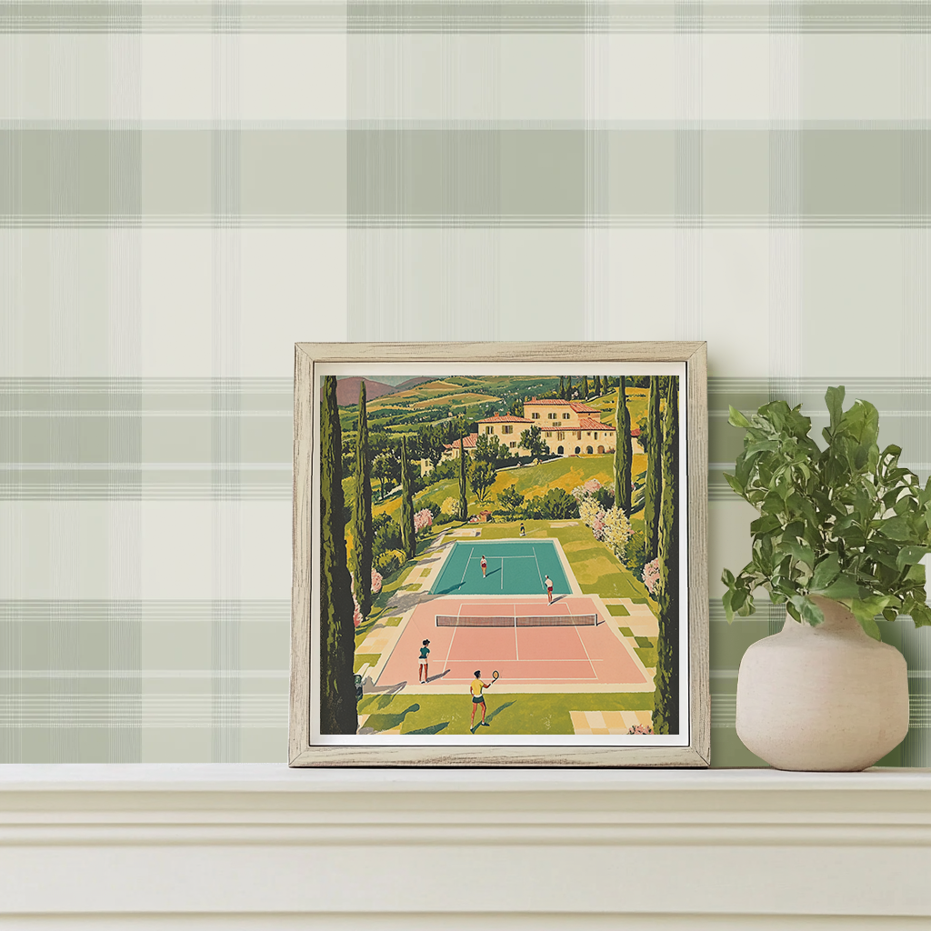 Vineyard Tennis - Art Print