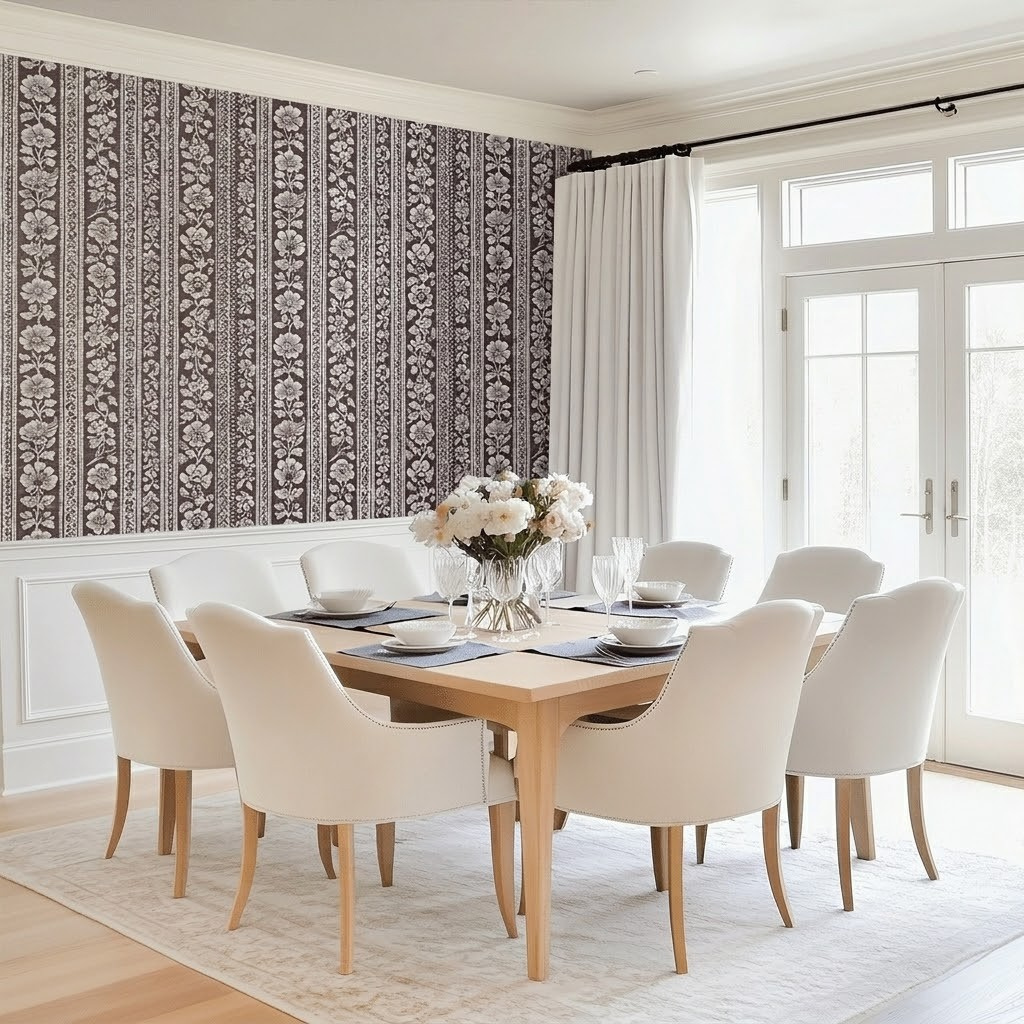 Weathered Garden Faux Grasscloth Wallpaper
