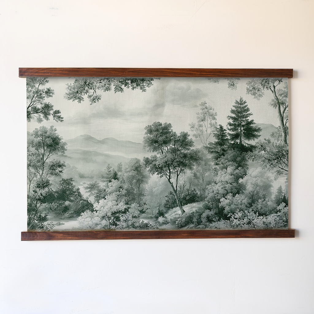 Fog & Found Wooded Forest - Tapestry