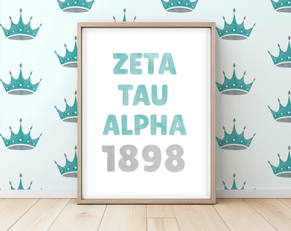 Zeta 1898 - Art Print