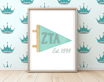 Zeta Flag - Art Print