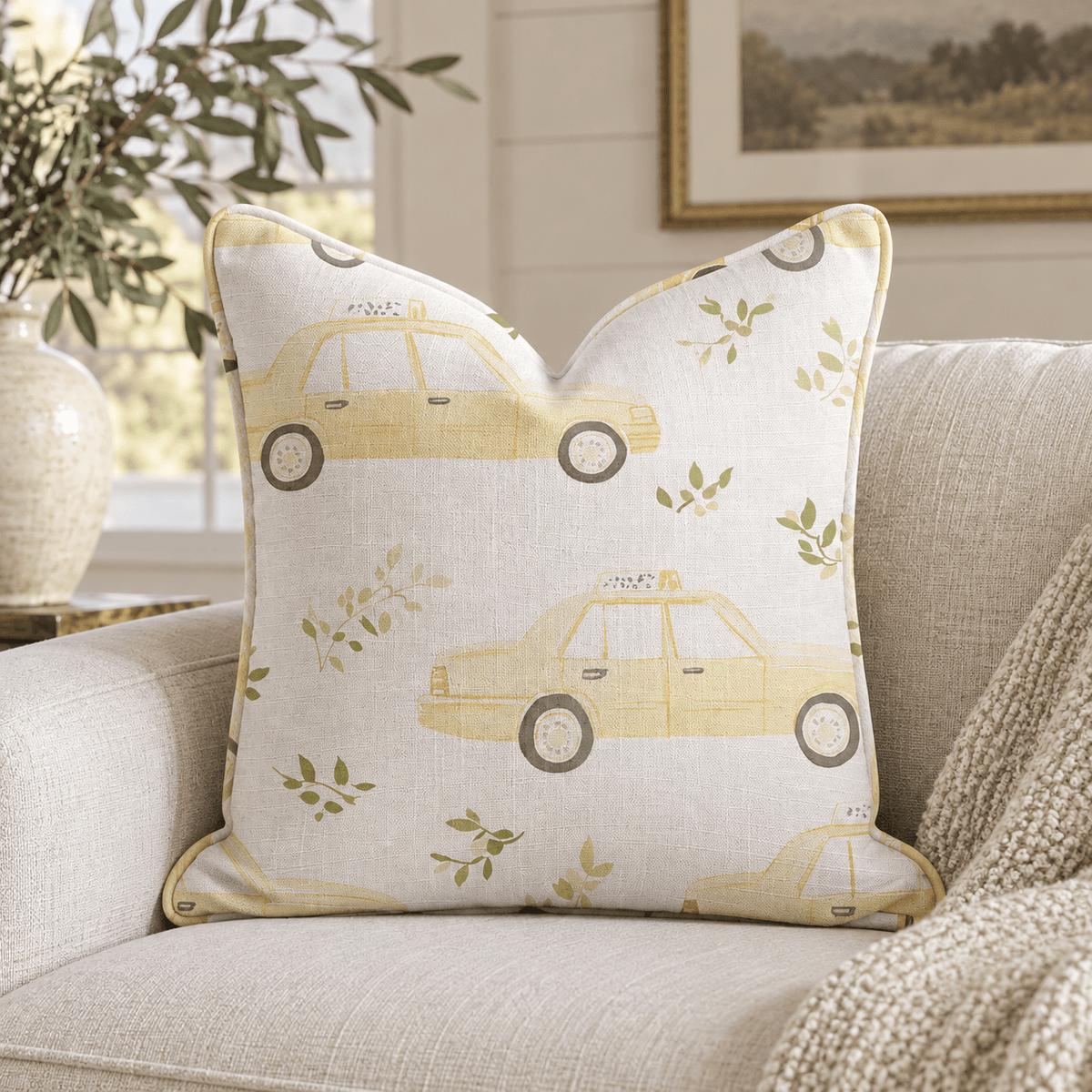 A New York Minute Throw Pillow - Lemon Park