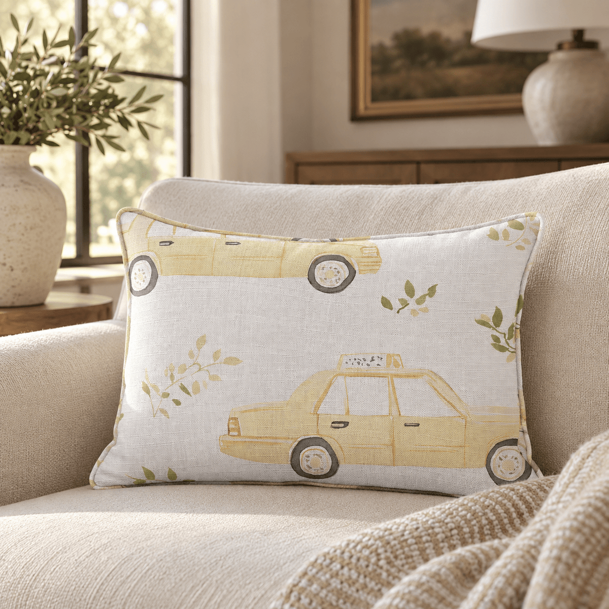 A New York Minute Throw Pillow - Lemon Park