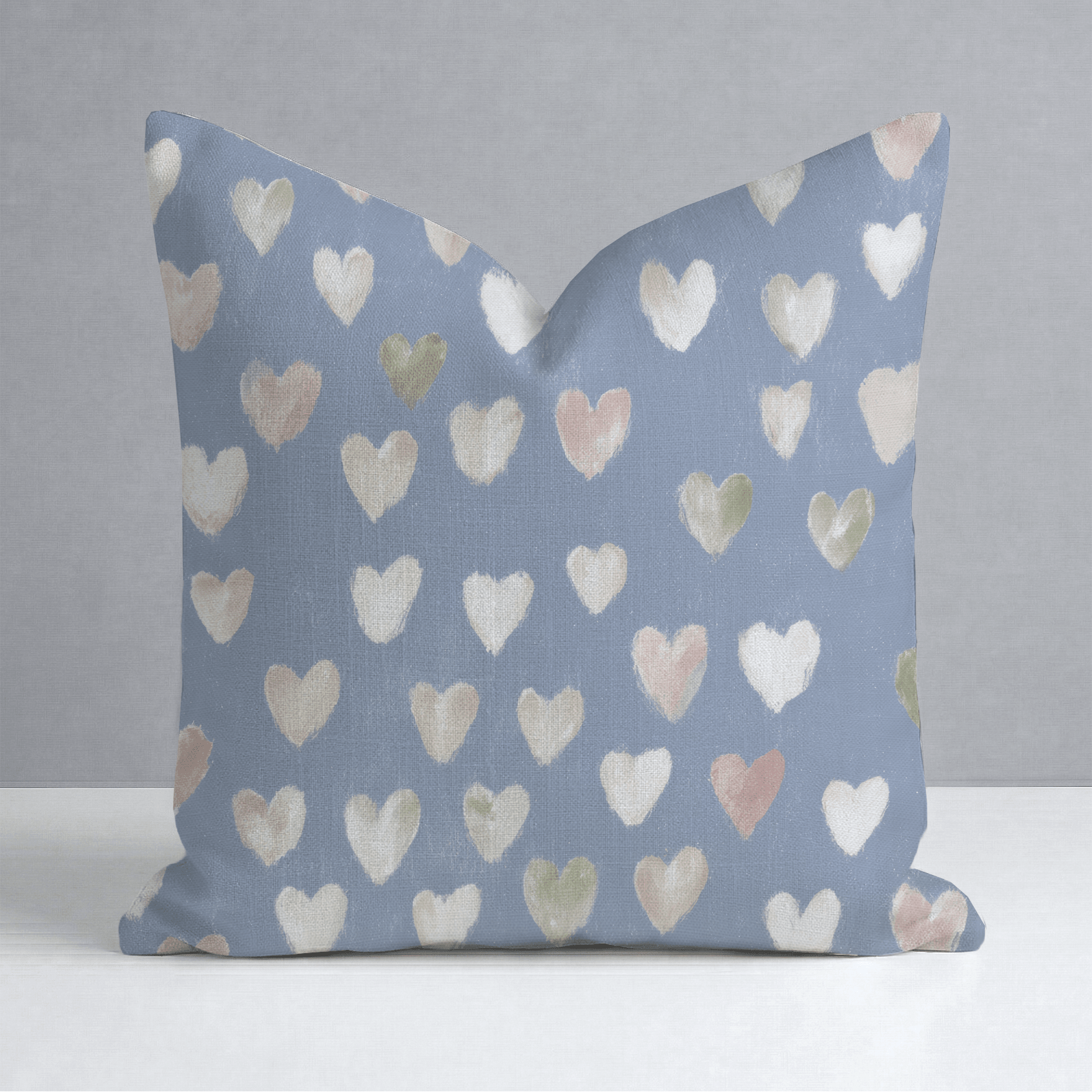 Abby Blue Throw Pillow - Lemon Park