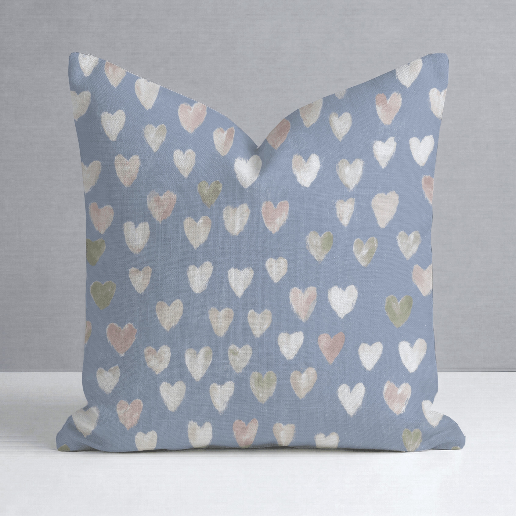 Abby Blue Throw Pillow - Lemon Park