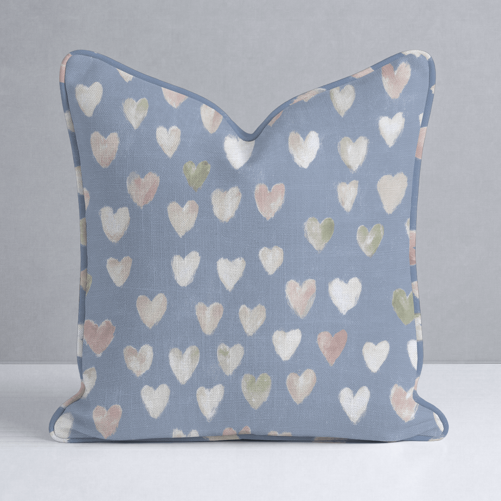 Abby Blue Throw Pillow - Lemon Park
