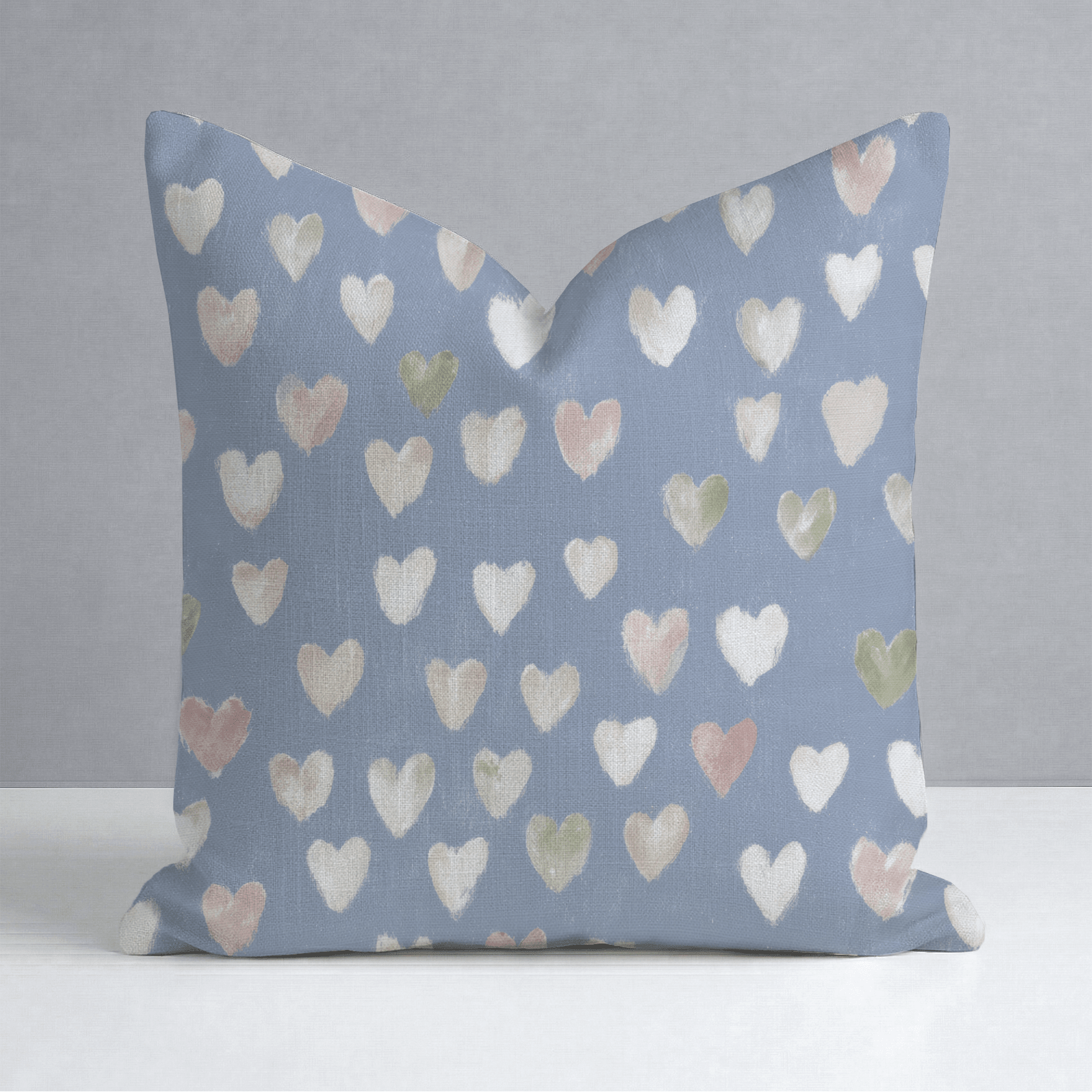 Abby Blue Throw Pillow - Lemon Park