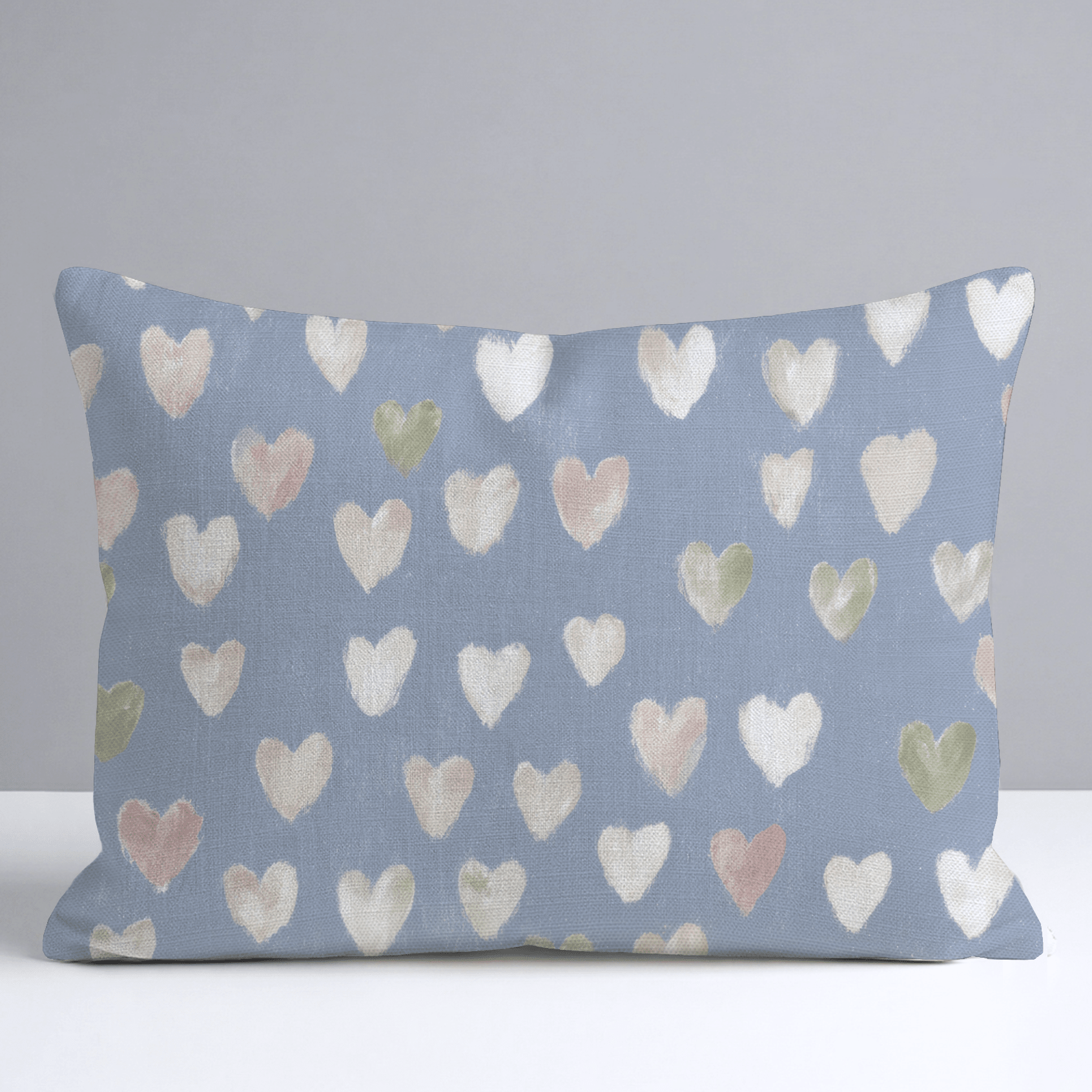 Abby Blue Throw Pillow - Lemon Park