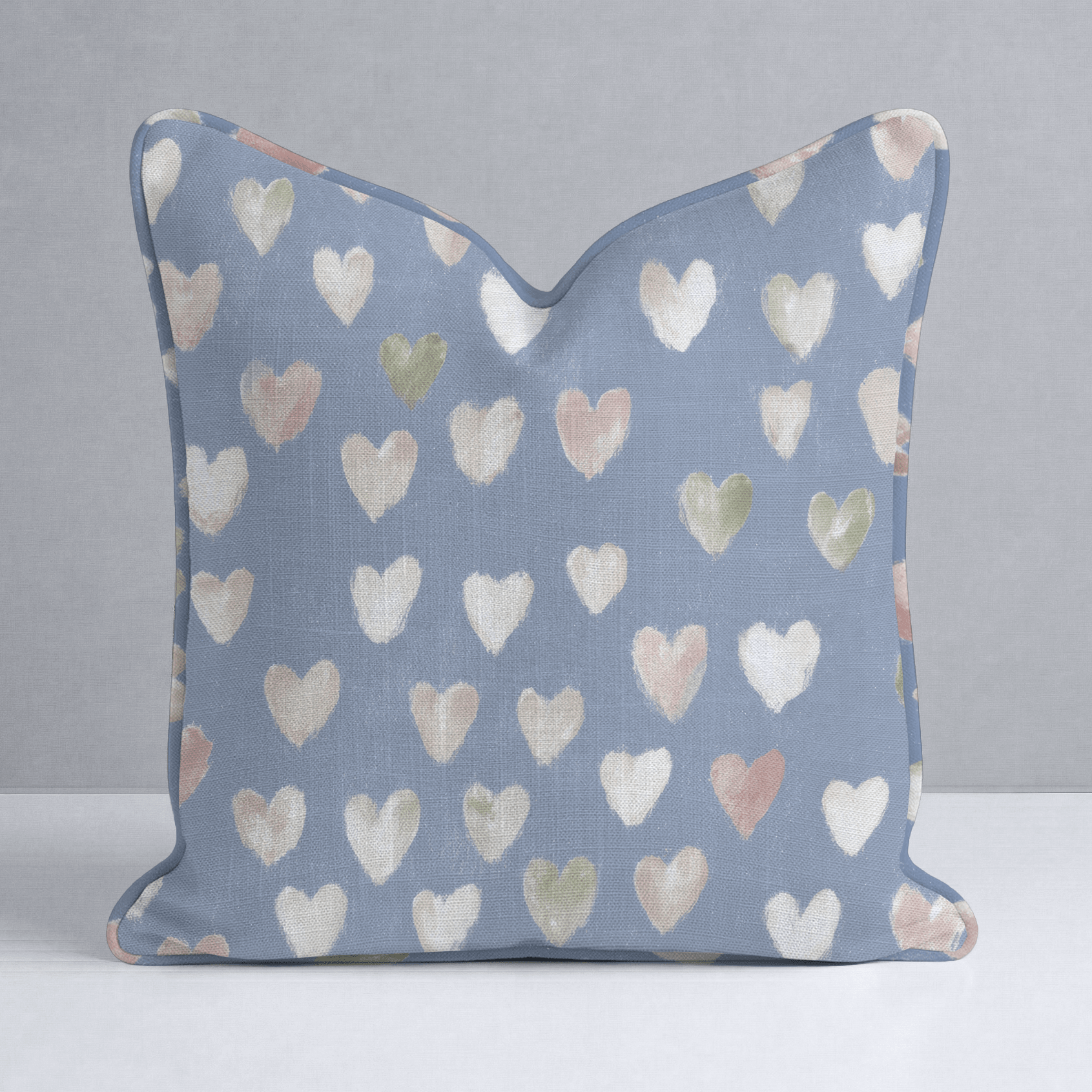 Abby Blue Throw Pillow - Lemon Park