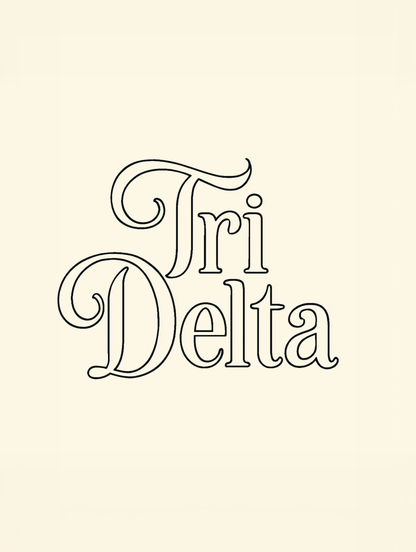 Groovy Tri Delta - Art Print