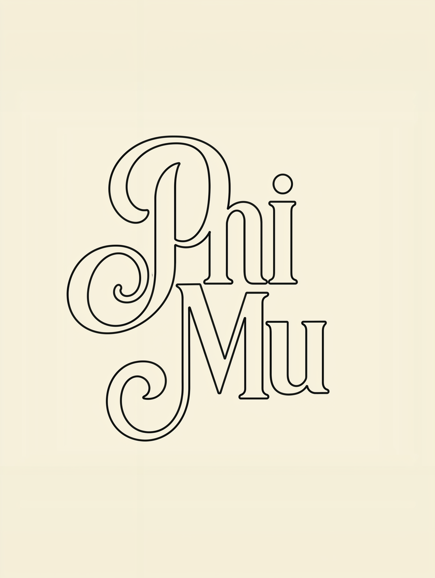 Retro Phi Mu - Art Print