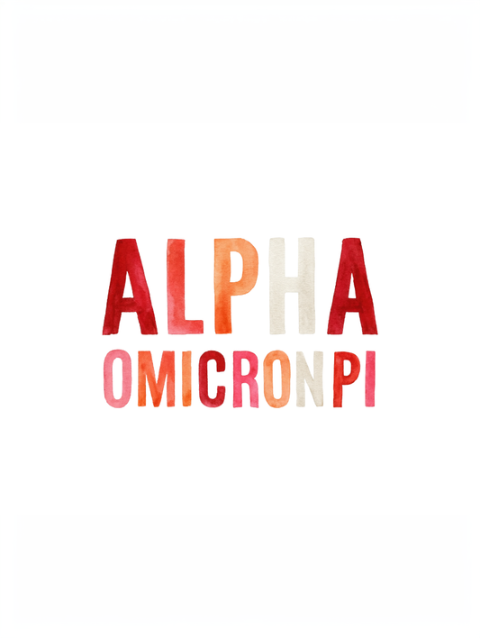AOII Monochromatic - Art Print
