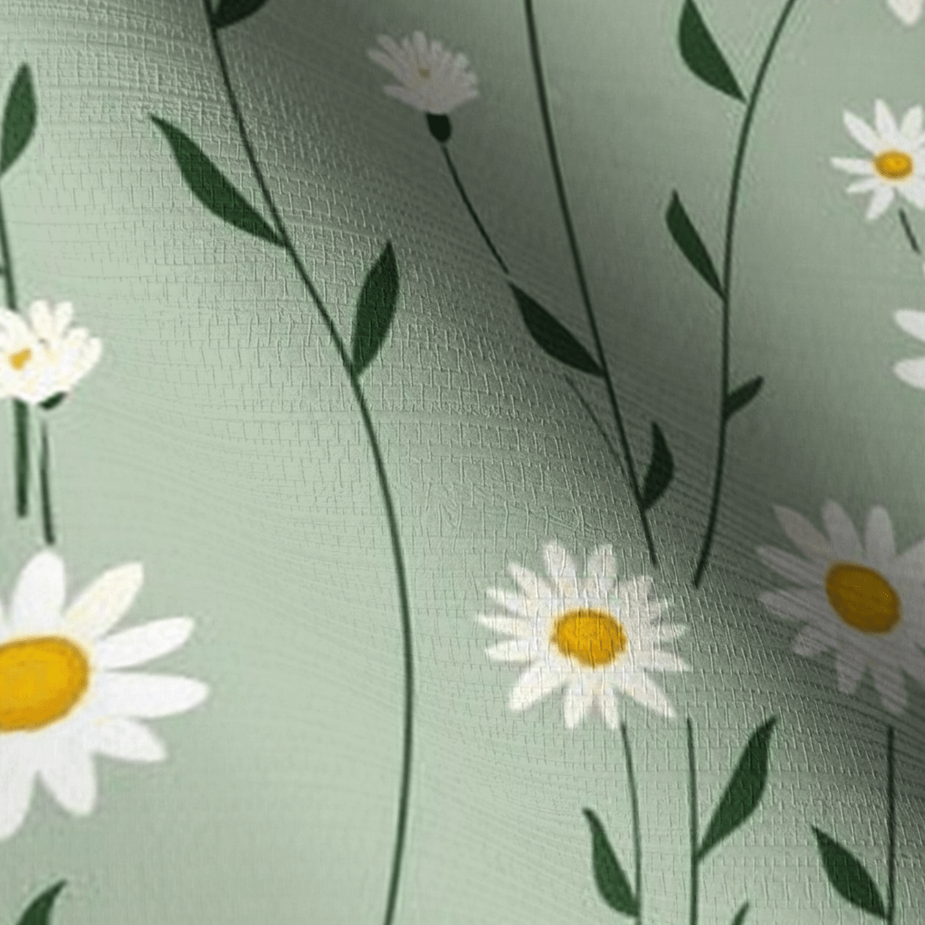 Adria Daisy Faux Grasscloth Wallpaper - Lemon Park