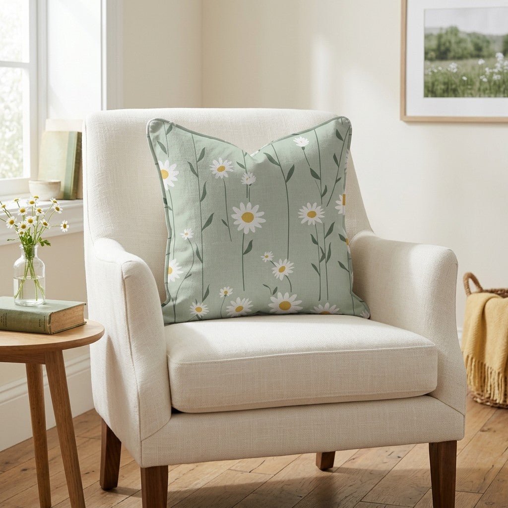 Adria Daisy Throw Pillow - Lemon Park