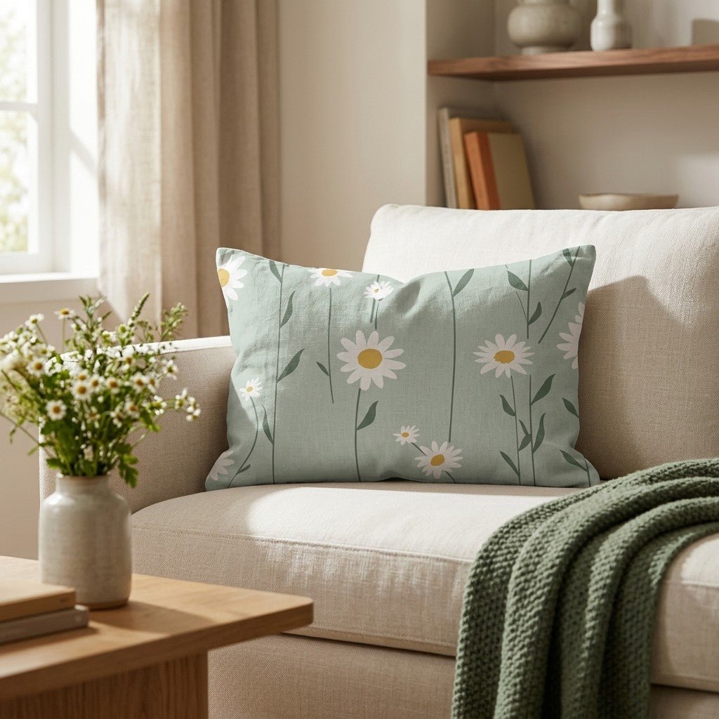 Adria Daisy Throw Pillow - Lemon Park