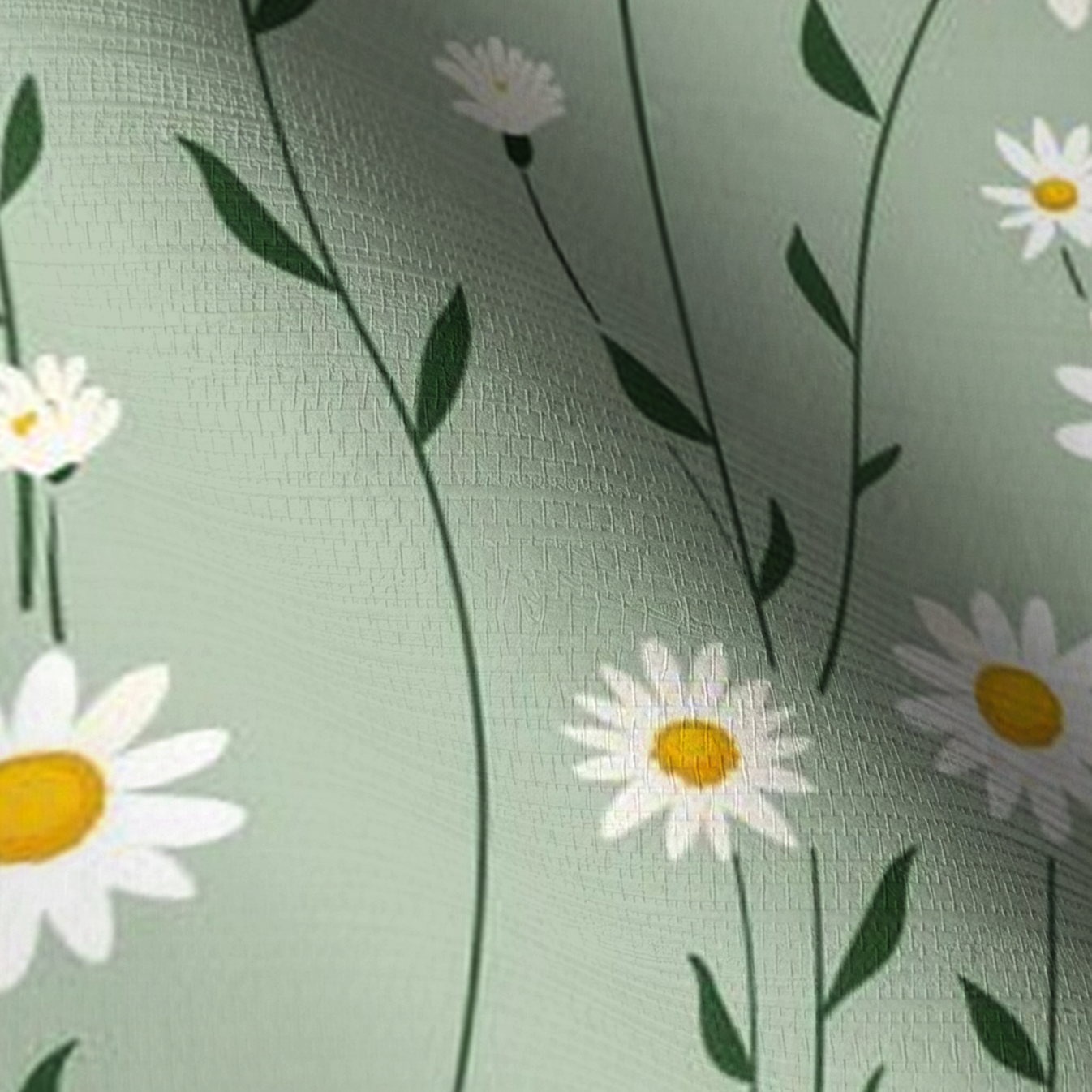 Adria Daisy Faux Grasscloth Wallpaper