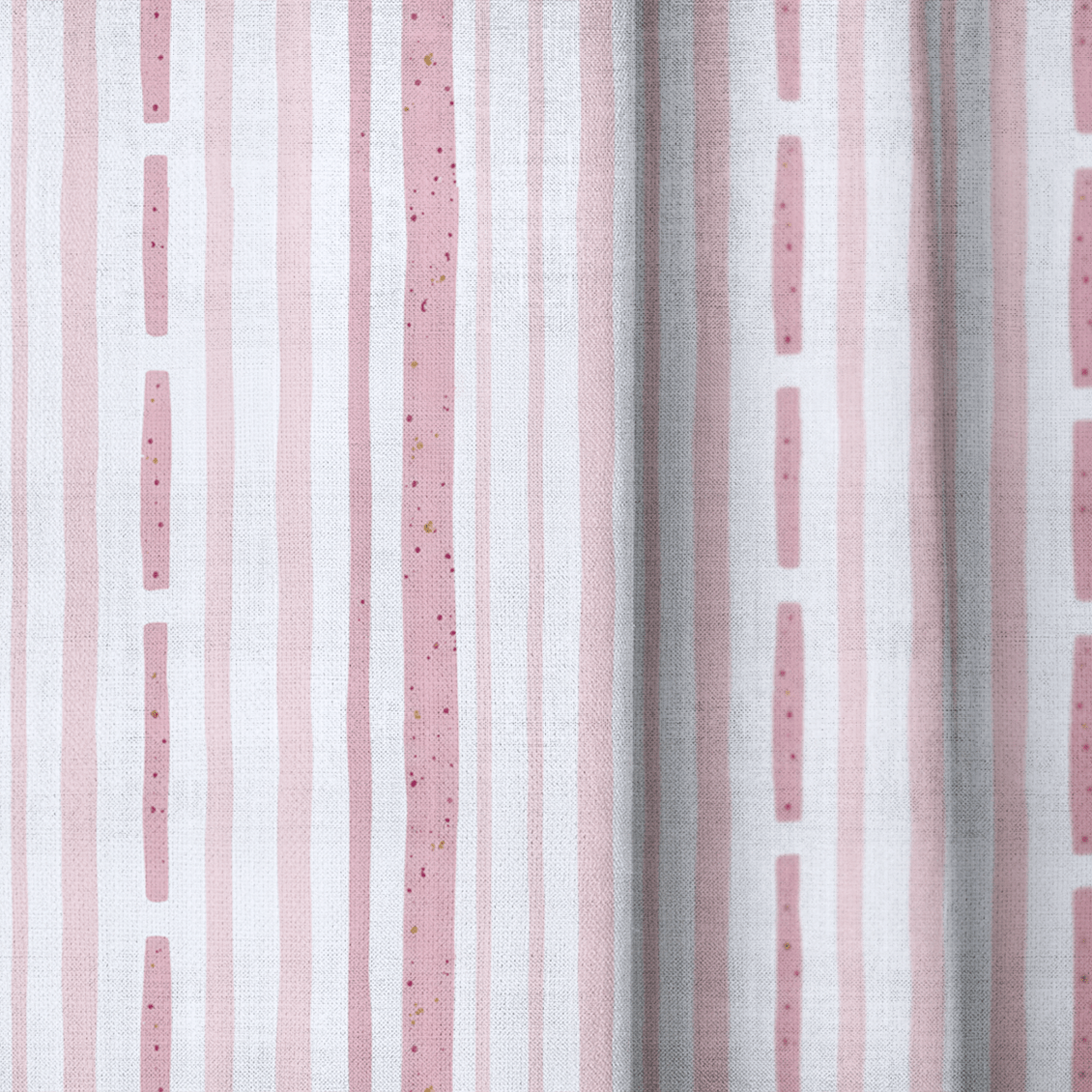 Ainsley Blush Stripes - Drapery - Lemon Park