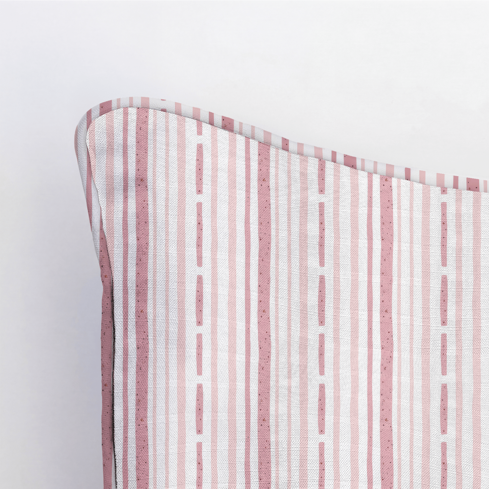 Ainsley Blush Stripes Throw Pillow - Lemon Park