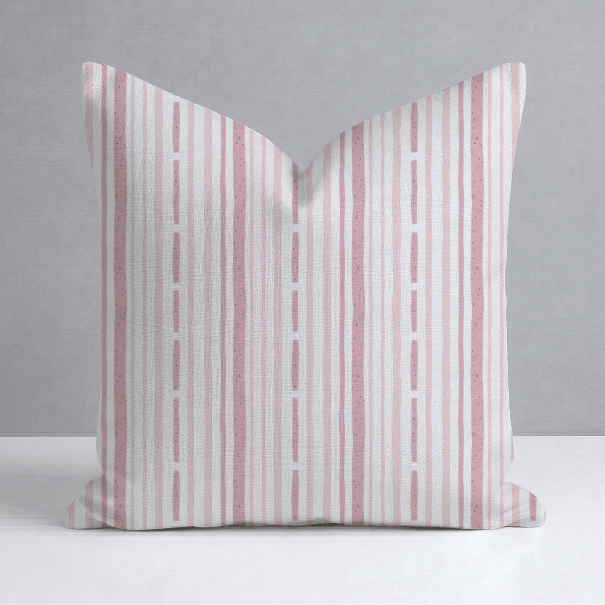 Ainsley Blush Stripes Throw Pillow - Lemon Park
