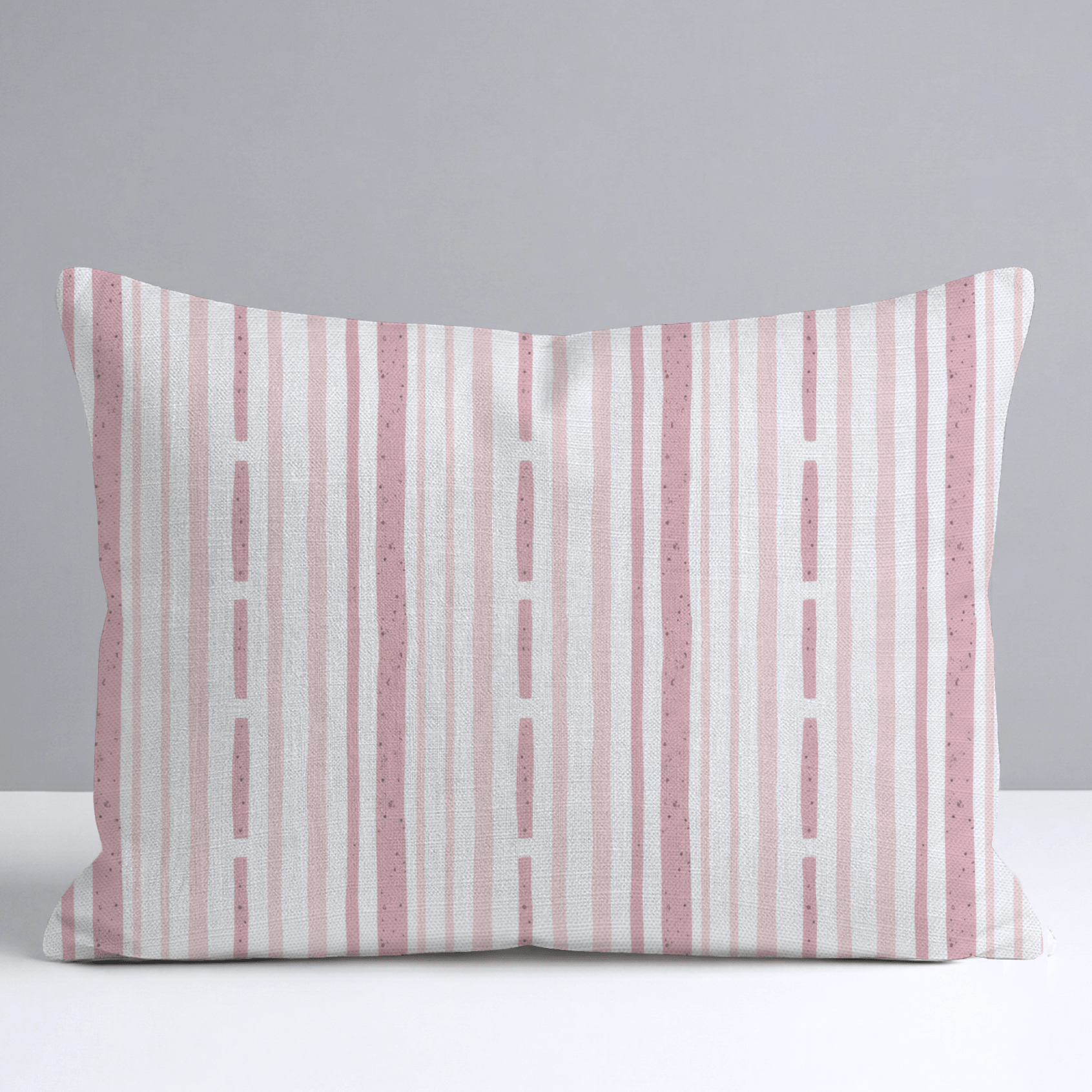 Ainsley Blush Stripes Throw Pillow - Lemon Park