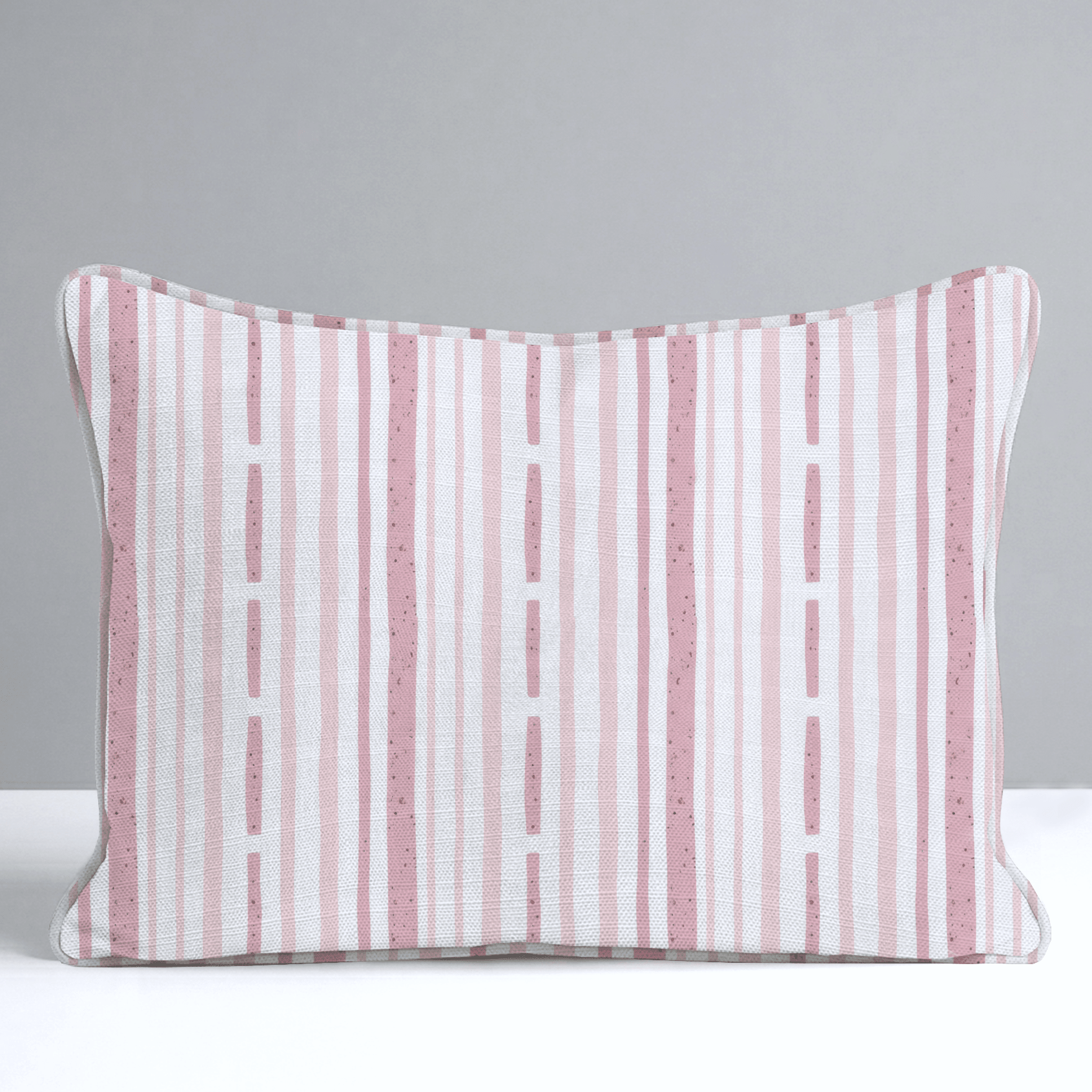 Ainsley Blush Stripes Throw Pillow - Lemon Park