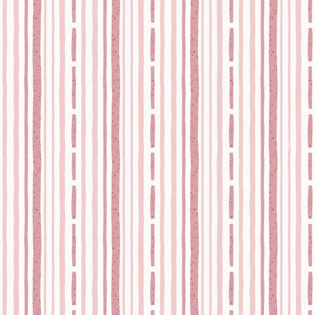 Ainsley Blush Stripes Wallpaper - Lemon Park