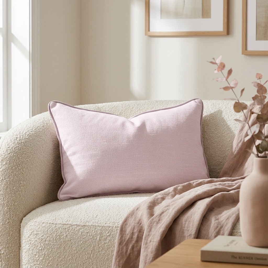 Ainsley Blush Throw Pillow - Lemon Park