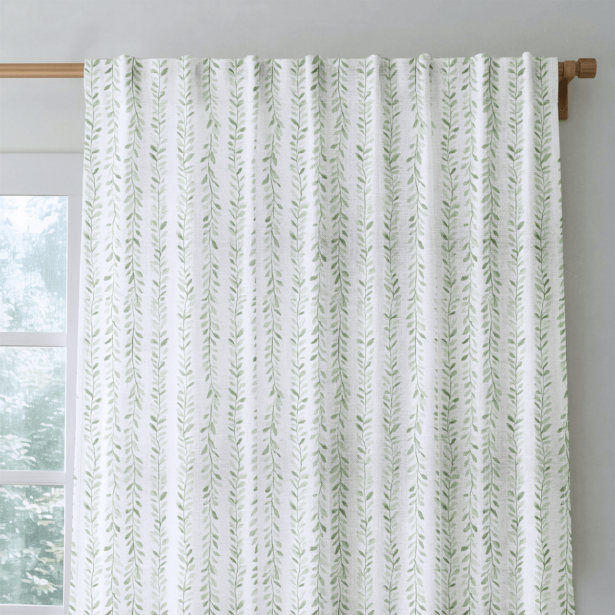 Ainsley Botanical Stripes - Drapery - Lemon Park