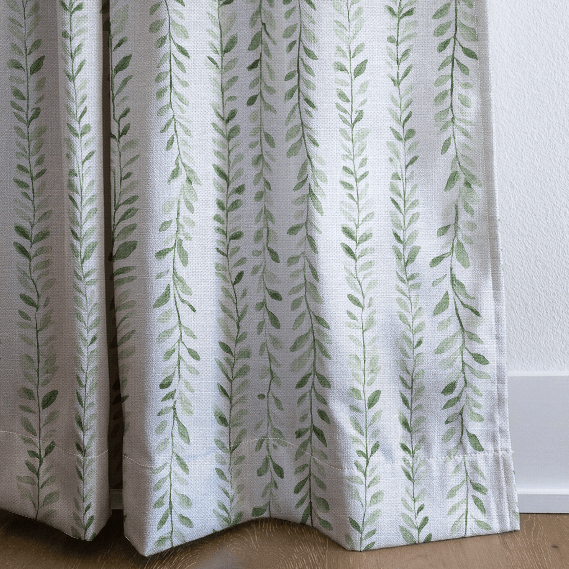 Ainsley Botanical Stripes - Drapery - Lemon Park