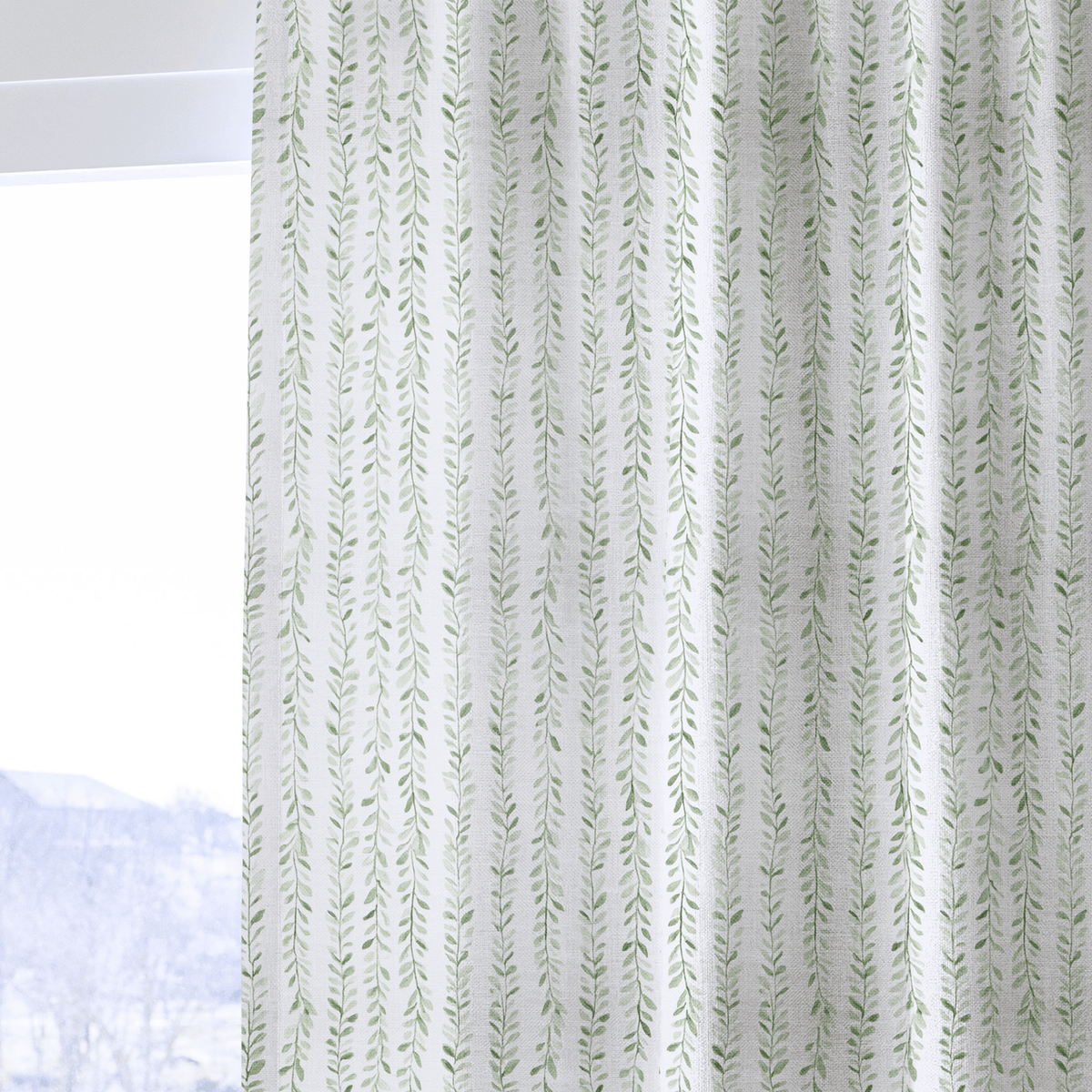 Ainsley Botanical Stripes - Drapery - Lemon Park