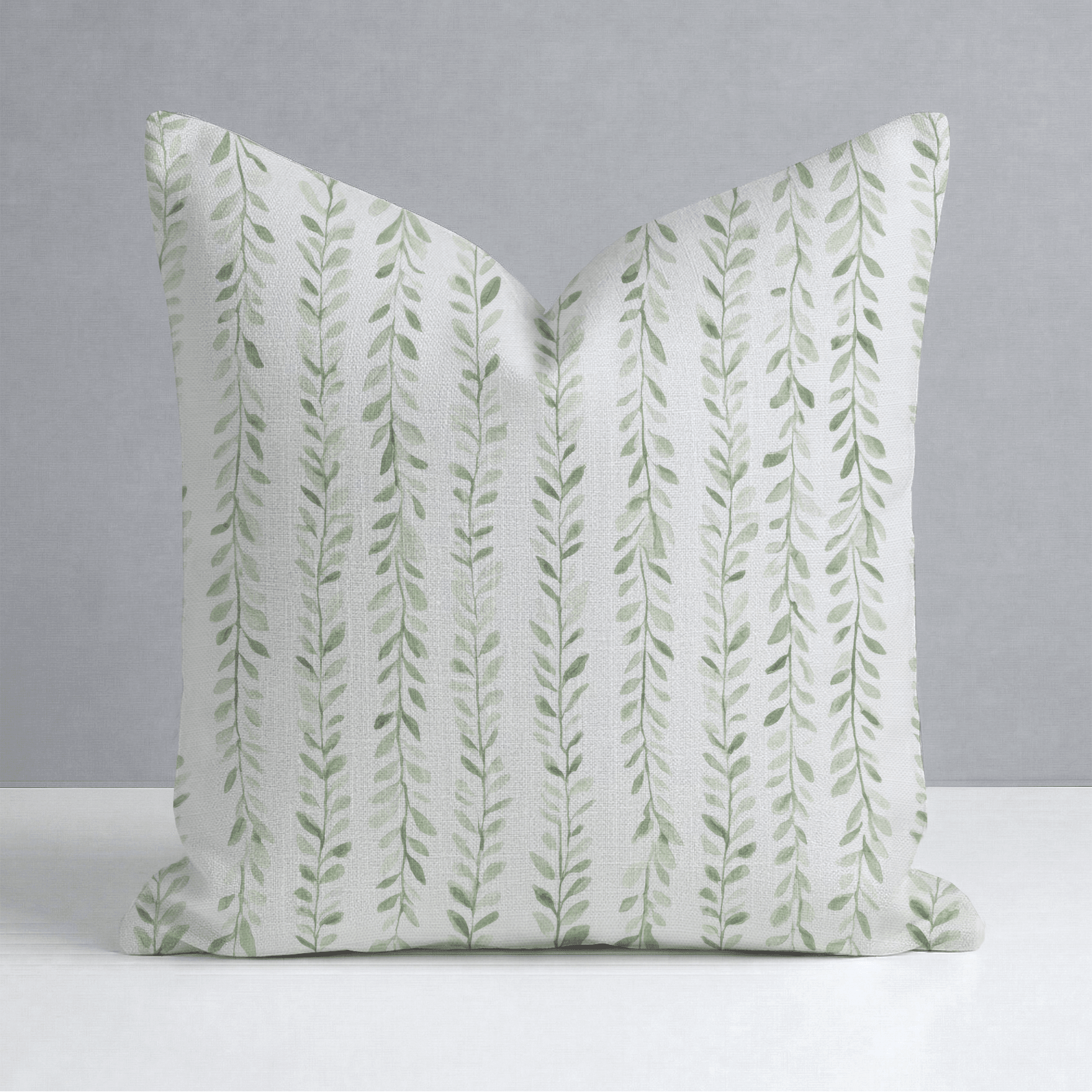 Ainsley Botanical Stripes Throw Pillow - Lemon Park