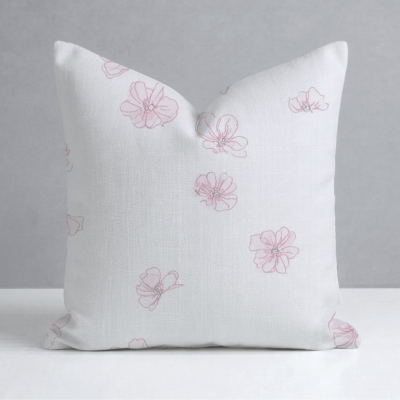 Ainsley Petals Throw Pillow - Lemon Park