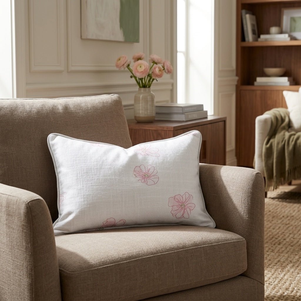 Ainsley Petals Throw Pillow - Lemon Park