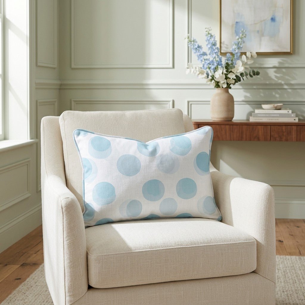 All The Blues Throw Pillow - Lemon Park