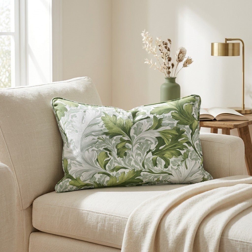 Almost Emerald Throw Pillow - Lemon Park