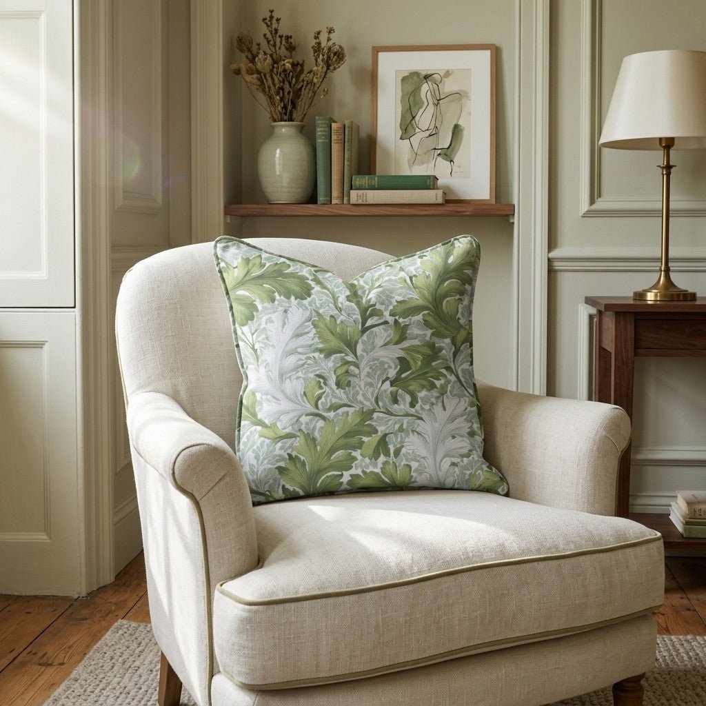Almost Emerald Throw Pillow - Lemon Park