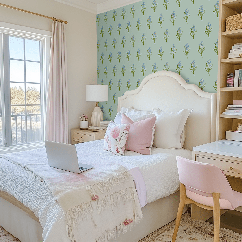 Alpha Phi Forget Me Not Wallpaper - Lemon Park